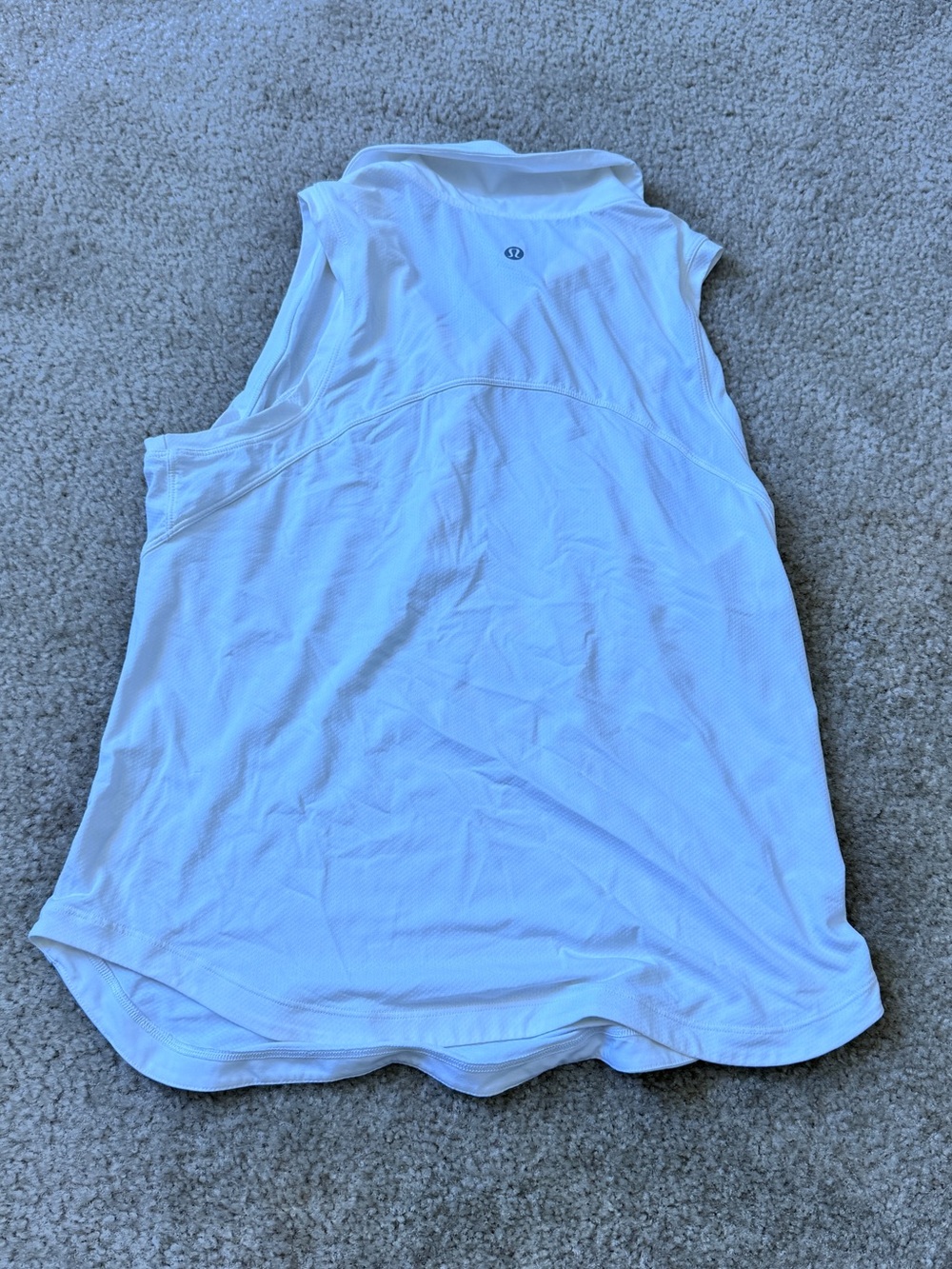 lululemon athletica White Mesh Racerback Tank